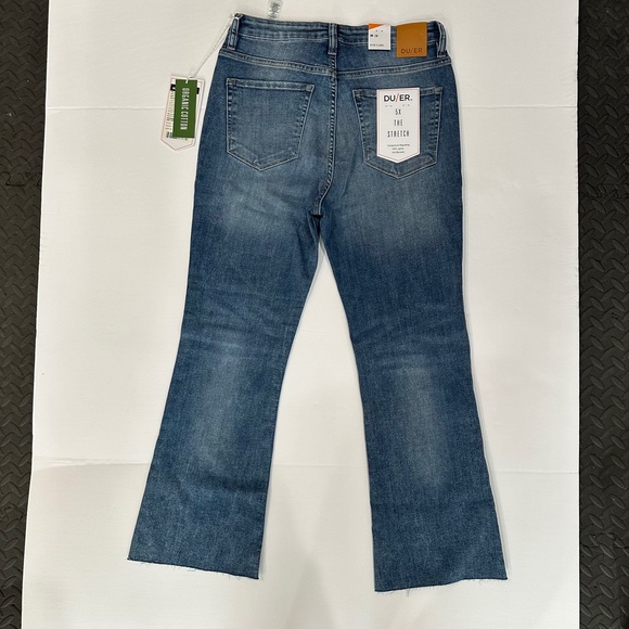 NWT DUER Womens Kick Flare Denim Pant in Beach Blue - Picture 3 of 14
